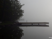 44045CrLe - At the cottage on a lovely autumn weekend - Fog over Sturgeon Lake.JPG